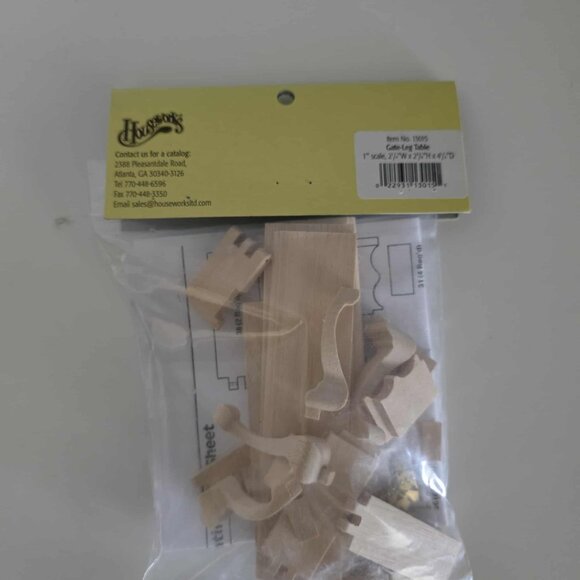 NWT Houseworks Shenandoah Designs Gate-Leg Table Doll House Miniature Kit - Picture 3 of 4